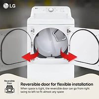 7.3 Cu. Ft. White Top Load High Efficiency Smart Electric Dryer