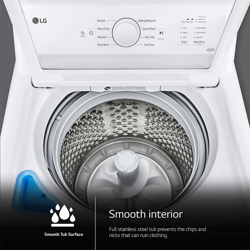 4.1 Cu. Ft. White Top Load Smart Washer