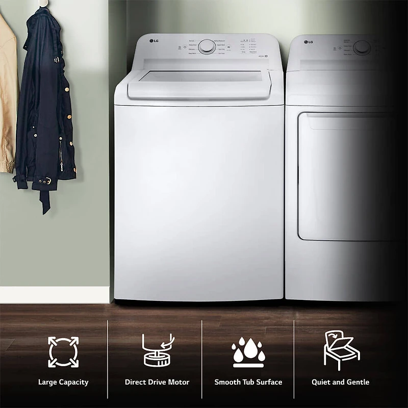 4.1 Cu. Ft. White Top Load Smart Washer