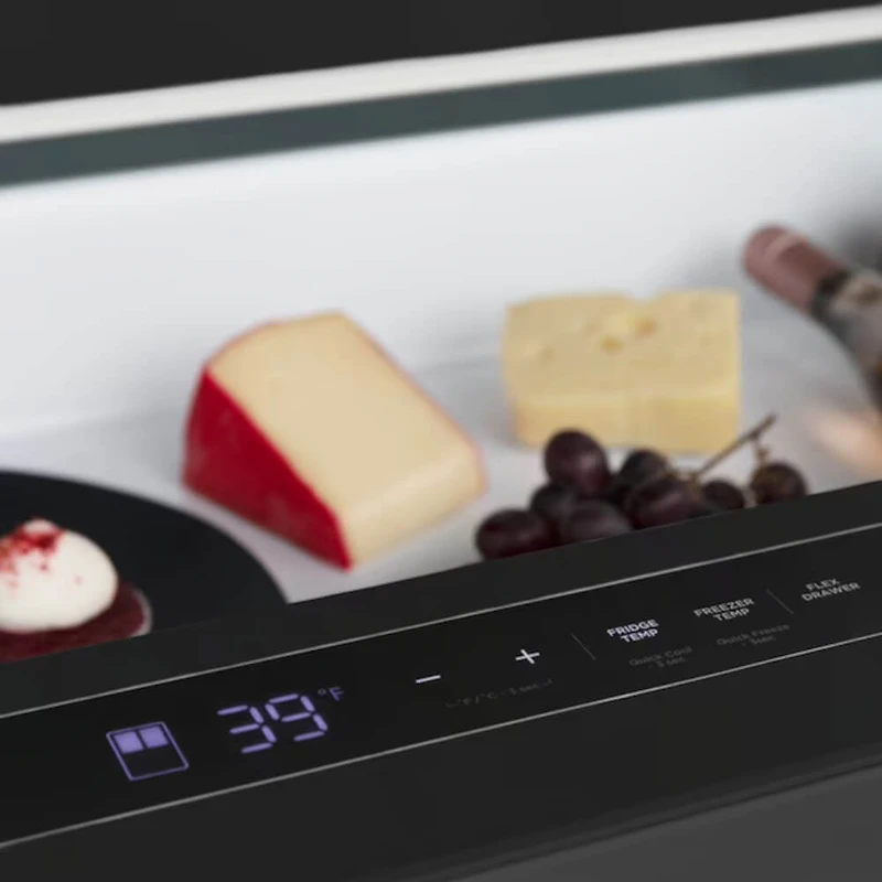 21.6 Cu. Ft. Black Stainless Steel 4-Door French Door Counter Depth Refrigerator