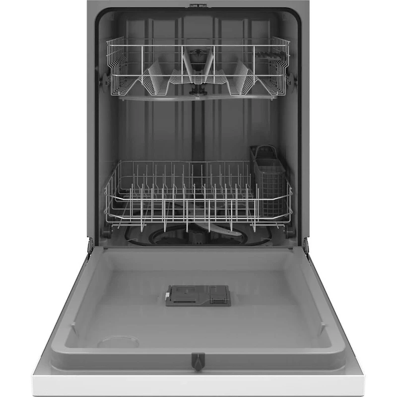55 dBA White Front Control Dishwasher - OPEN BOX