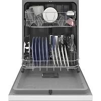 55 dBA White Front Control Dishwasher - OPEN BOX