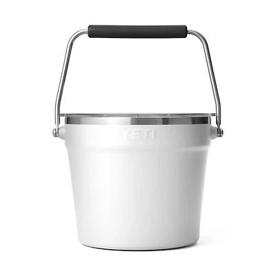 Rambler Beverage Bucket With Lid - White