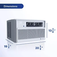 8,000 BTU Dual Inverter Smart Window Air Conditioner