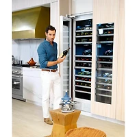 18 inch Panel Ready Dual Zone Smart Wine Cooler