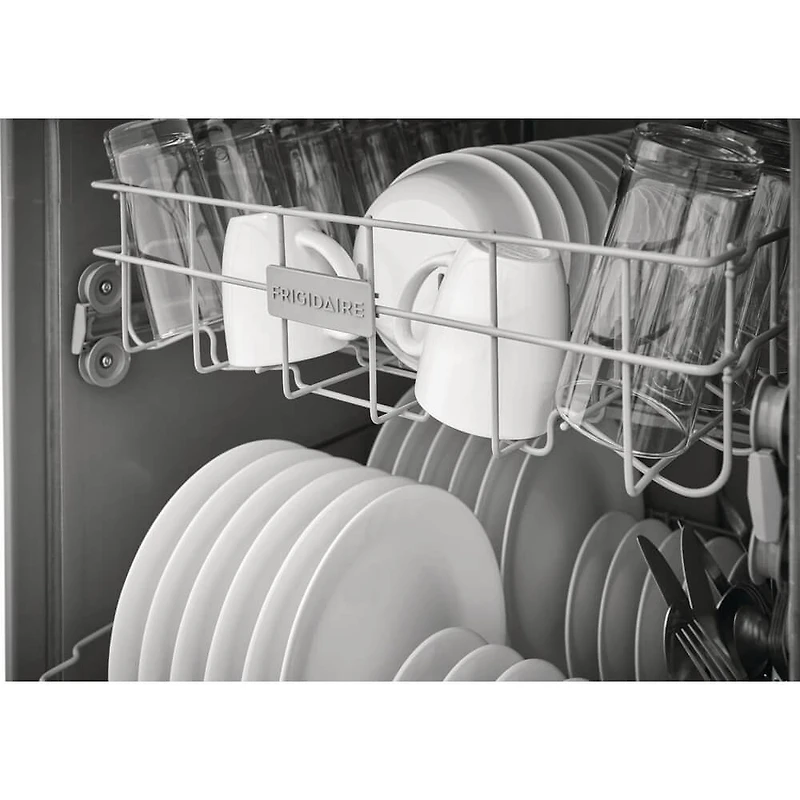 62 dBA White Front Control Dishwasher - OPEN BOX