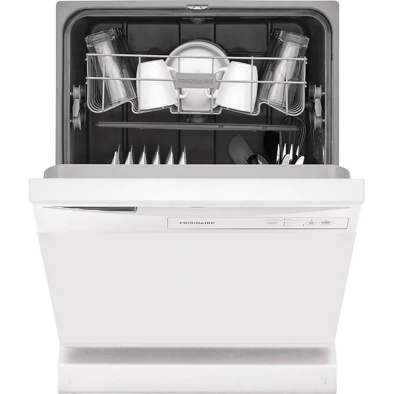 62 dBA White Front Control Dishwasher - OPEN BOX