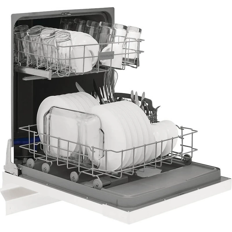 62 dBA White Front Control Dishwasher - OPEN BOX