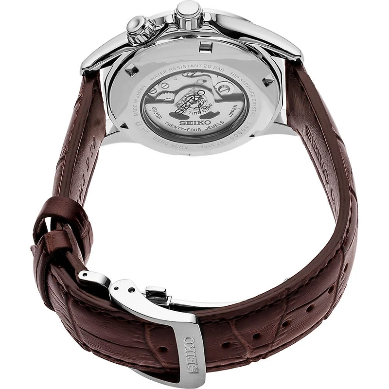Prospex Alpinist Watch - Green/Brown Leather Band