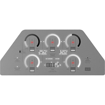 36 inch Silver 5 Burner Induction Cooktop