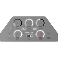 36 inch Silver 5 Burner Induction Cooktop