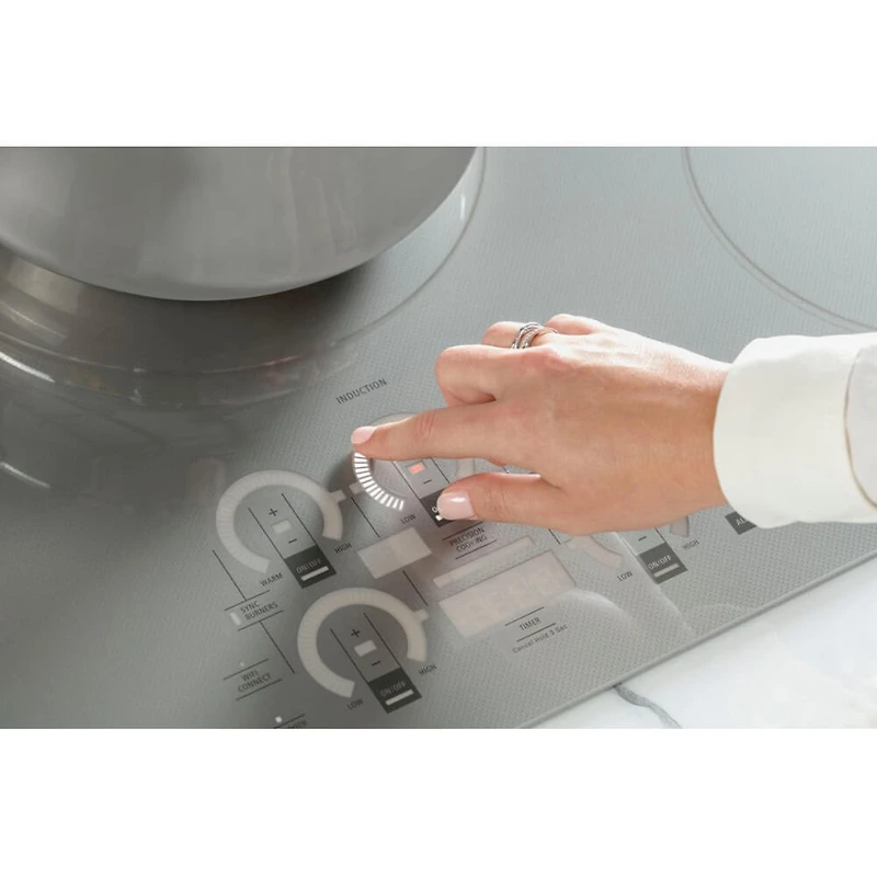 36 inch Silver 5 Burner Induction Cooktop