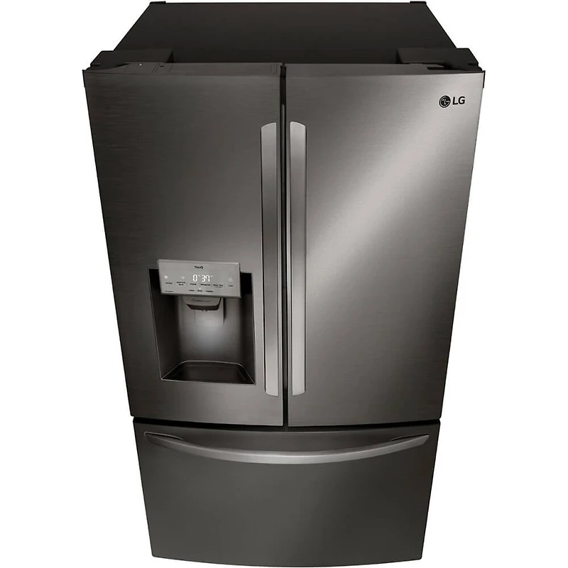 27.7 Cu. Ft. Black Stainless Steel French Door Smart Refrigerator