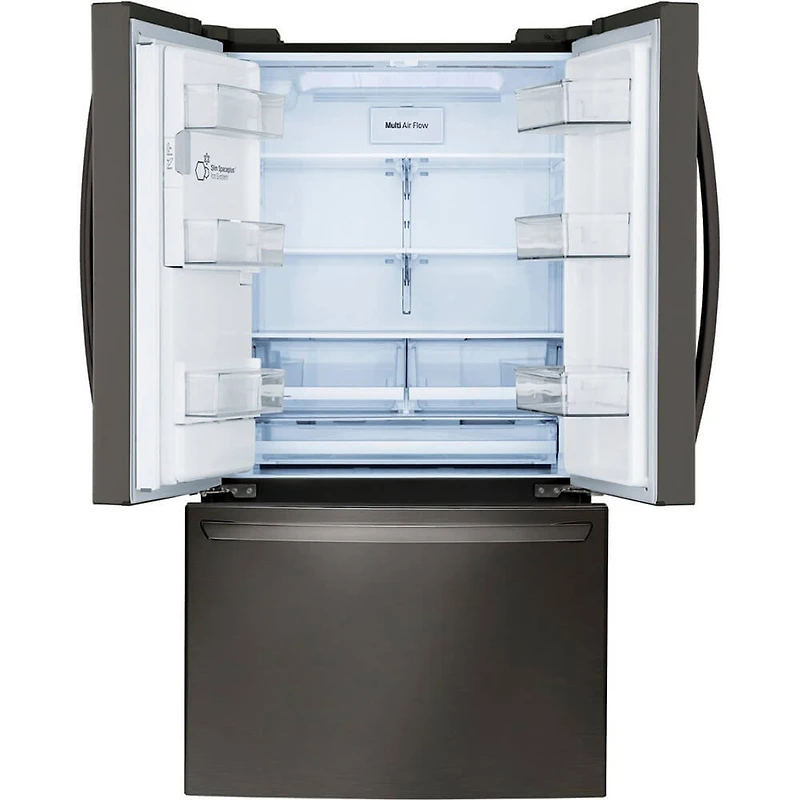 27.7 Cu. Ft. Black Stainless Steel French Door Smart Refrigerator