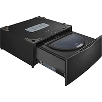 1.0 Cu. Ft. SideKick Black Steel Top load HE Pedestal Washer