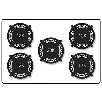 36 inch Stainless 5-Burner Gas Cooktop