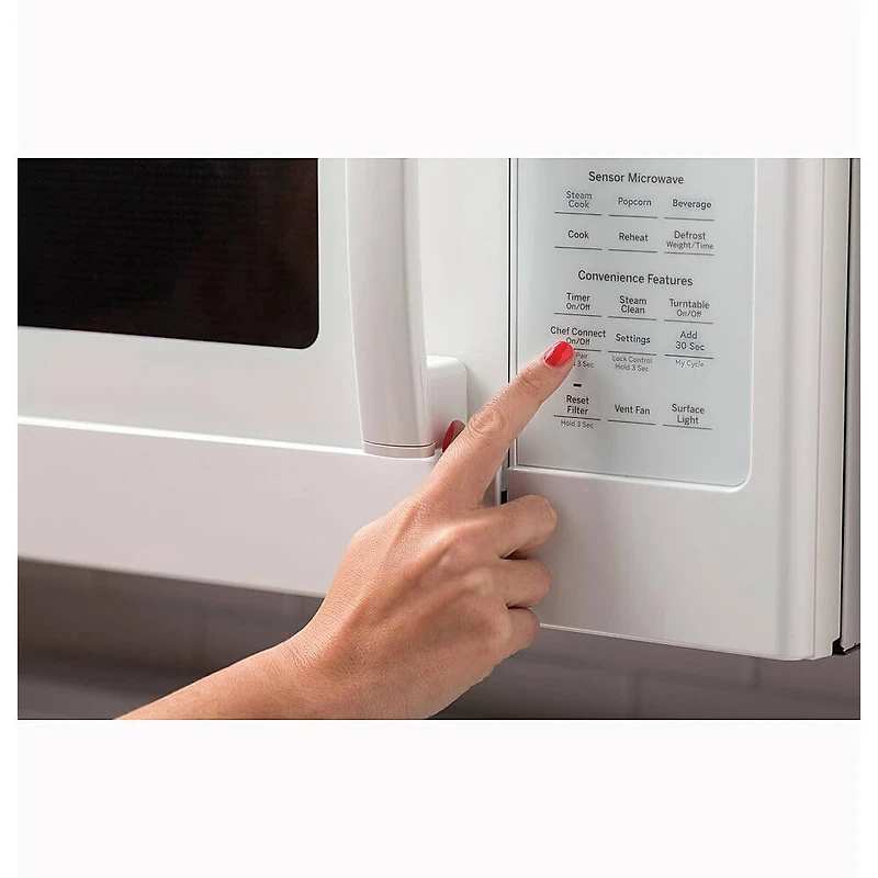 1.7 Cu. Ft. White Over-The-Range Microwave 