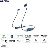 WI-C100 Wireless In-Ear Headphones - White