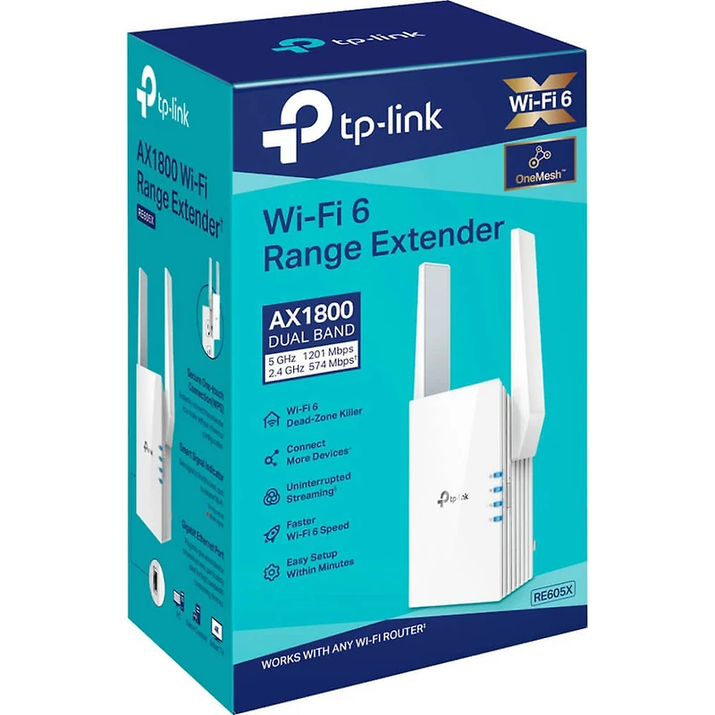 AX1800 Wi-Fi 6 Range Extender