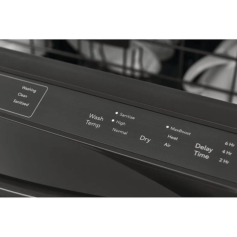 52 dBA Black Stainless Top Control Built-In Dishwasher