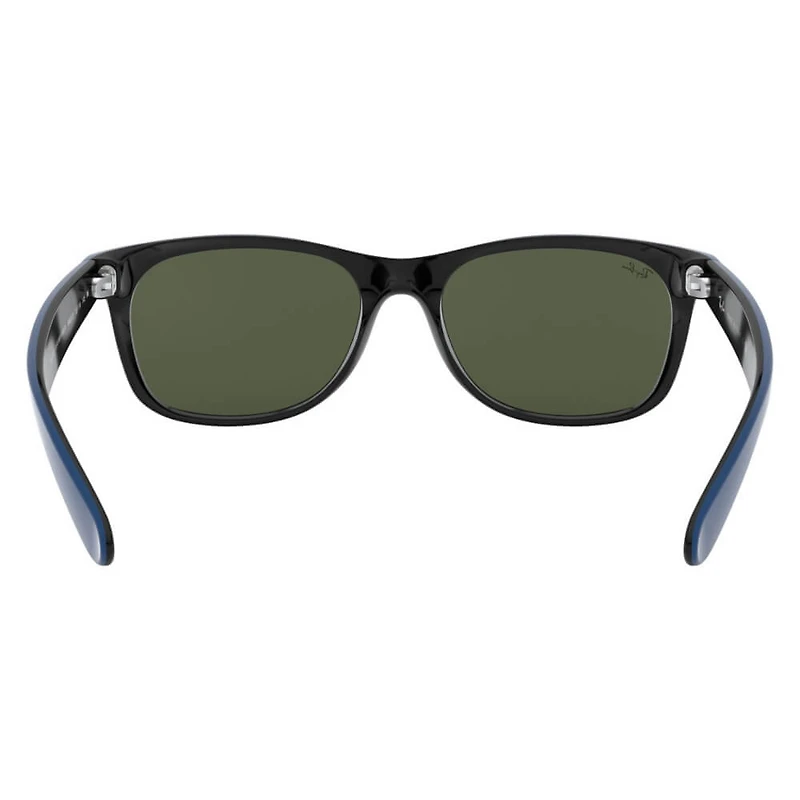 New Wayfarer Rubber Blue On Black / G-15 Green
