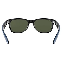 New Wayfarer Rubber Blue On Black / G-15 Green