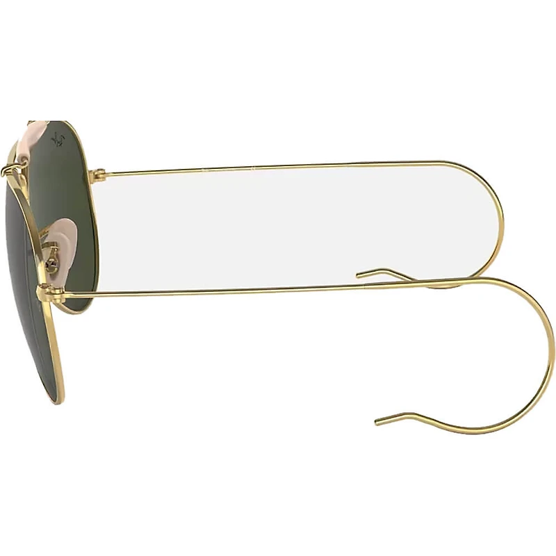 Outdoorsman Large Metal Polished Gold Green Classic G-15