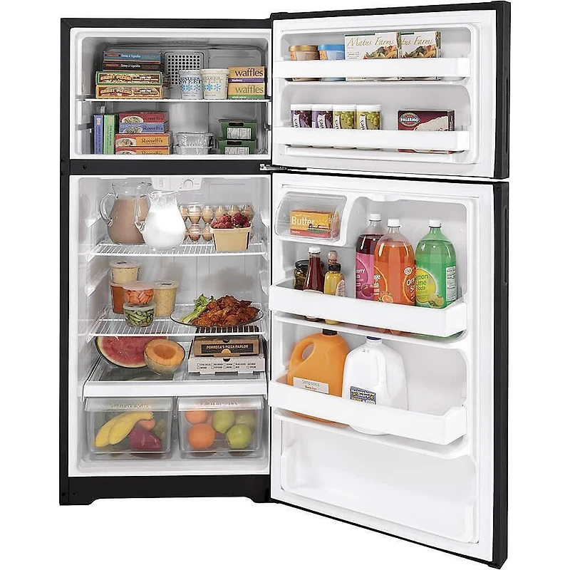 15.6 Cu. Ft. Black Top Freezer Refrigerator