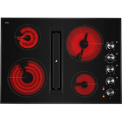 30 inch 4 Burner Black Built-In Electric Cooktop