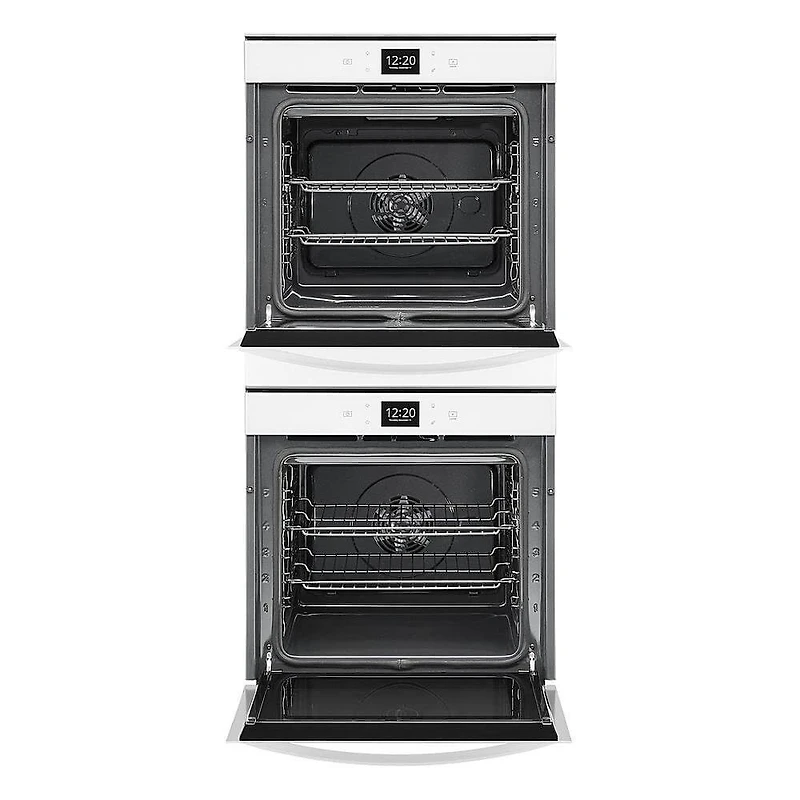 24 inch White Smart Convection Double Wall Oven