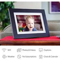 8 inch Photoshare WiFi Digital Picture Frame - Factory Refurbished - Black