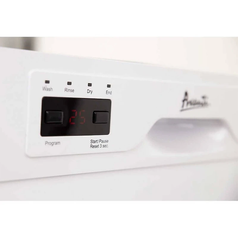 53 dBA White Built-In Front-Control Dishwasher