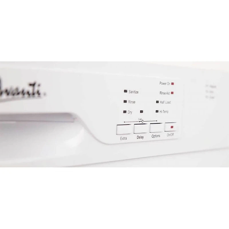 53 dBA White Built-In Front-Control Dishwasher