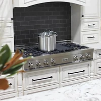 48 inch Stainless 6-Burner Gas Rangetop with Griddle