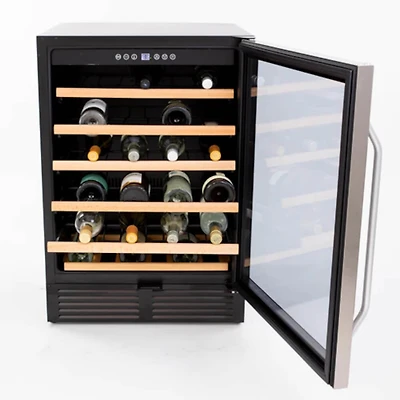 50 Bottle Stainless Steel Wine Cooler 