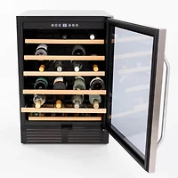 50 Bottle Stainless Steel Wine Cooler 