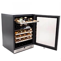 47 Bottle Stainless Steel ELITE Series Wine Cooler