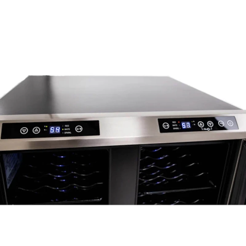 38 Bottle Stainless Steel Dual-Zone Wine Cooler 