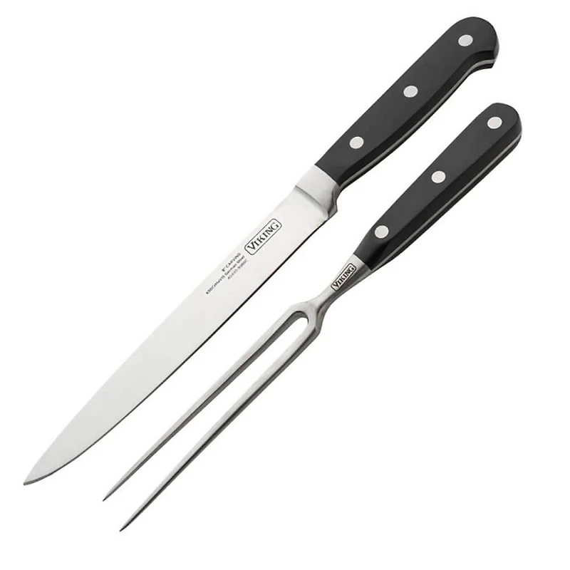 Hard Anodized Nonstick Roaster w/ Rack & Carving Set - Black/Copper