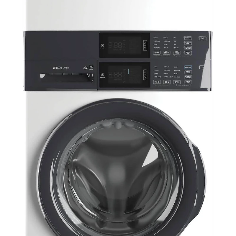 4.4/8 Cu. Ft. White Electric Laundry Center