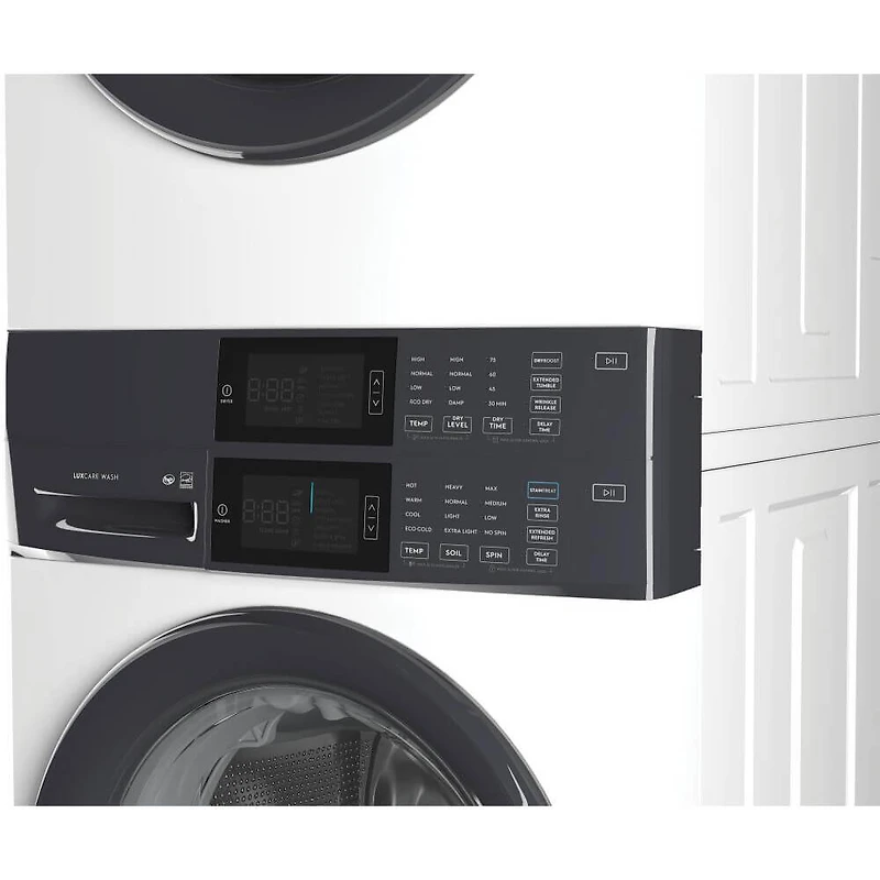 4.4/8 Cu. Ft. White Electric Laundry Center