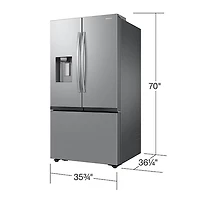 Cu. Ft. Stainless Steel 3-Door French Door Refrigerator