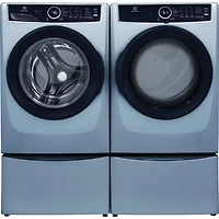 8 Cu. Ft. Glacier Blue Front Load Electric Dryer