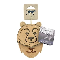 4 inch Natural Leather Bear Toy
