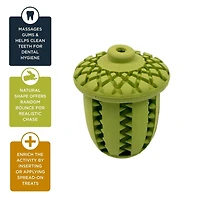 3 inch Natural Rubber Acorn Reward Dog Toy