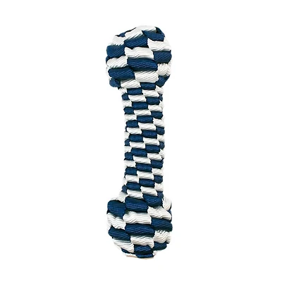 9 inch Braided Bone Toy - Navy