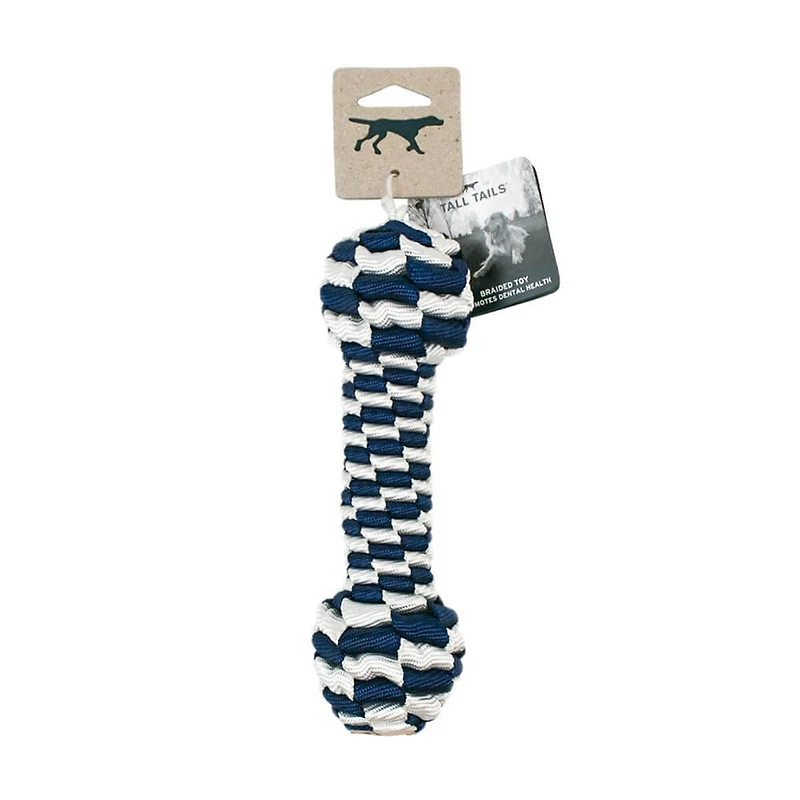 9 inch Braided Bone Toy - Navy
