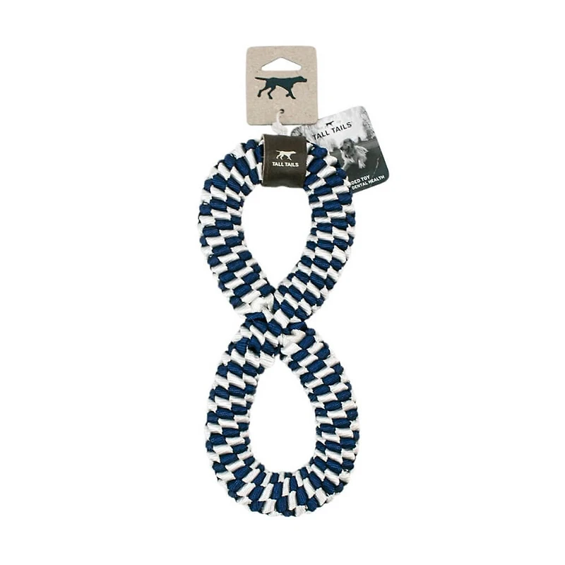 11 inch Braided Infinity Tug Toy - Navy