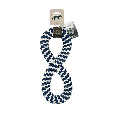 11 inch Braided Infinity Tug Toy - Navy