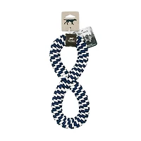 11 inch Braided Infinity Tug Toy - Navy